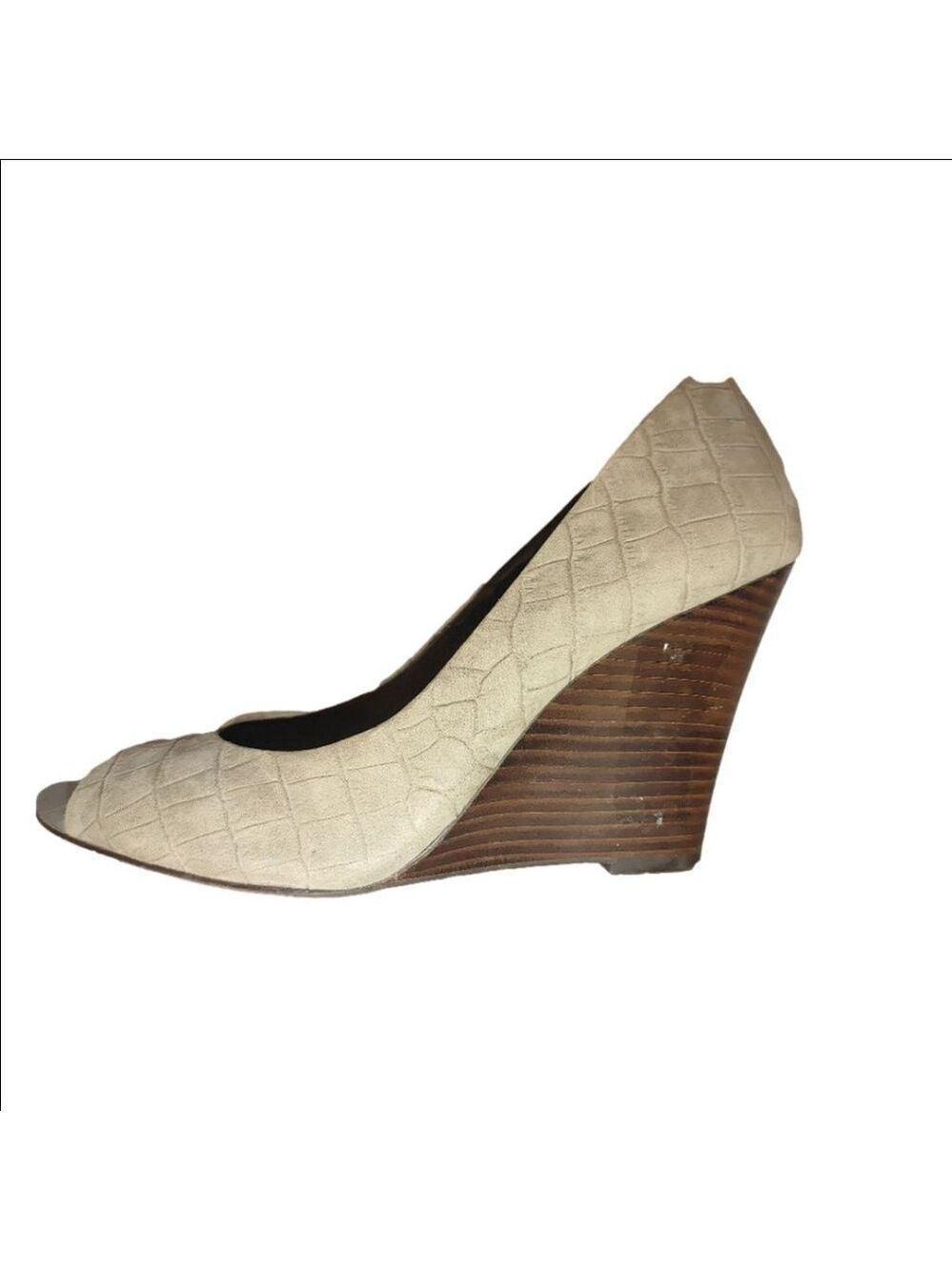 Banana Republic Wedge Leather Heels Size 10